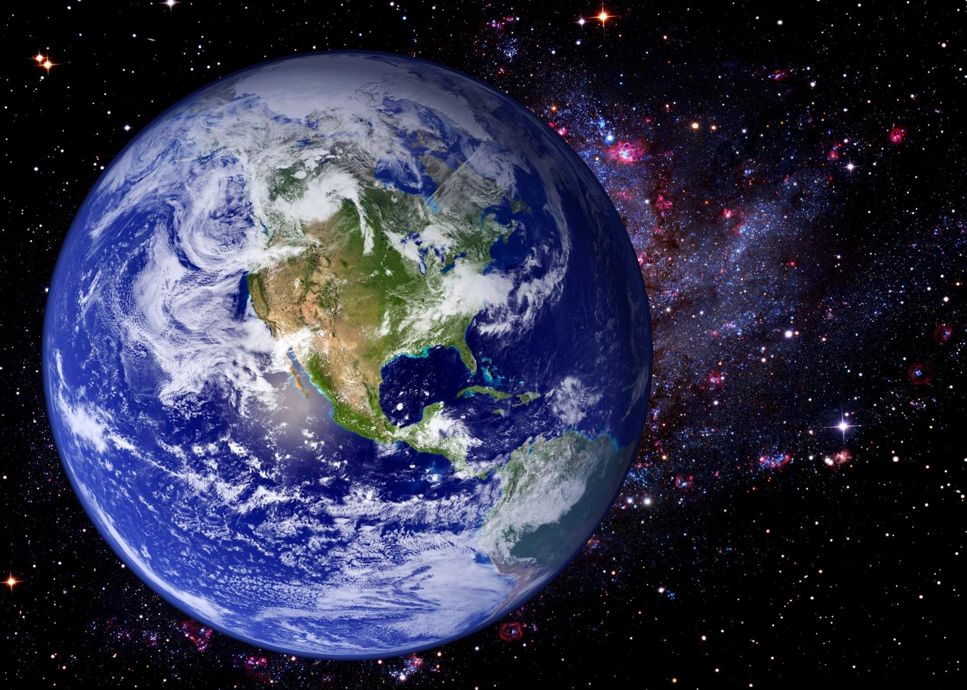 A vibrant outer space scene with galaxies, stars and planets, inspiring curiosity about the cosmos for young explorers