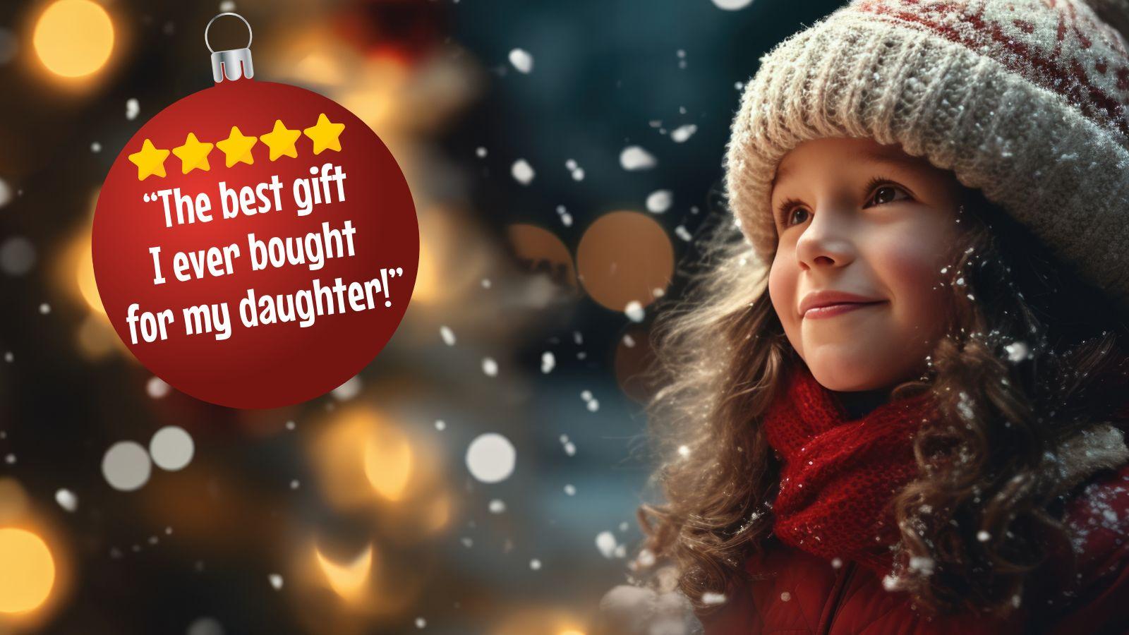 Contents of a monthly Christmas history gift subscription box for kids