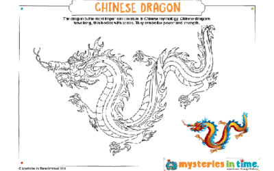 Ancient China Colouring-In Dragon Printable